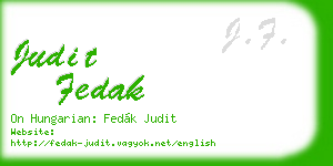 judit fedak business card