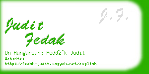 judit fedak business card